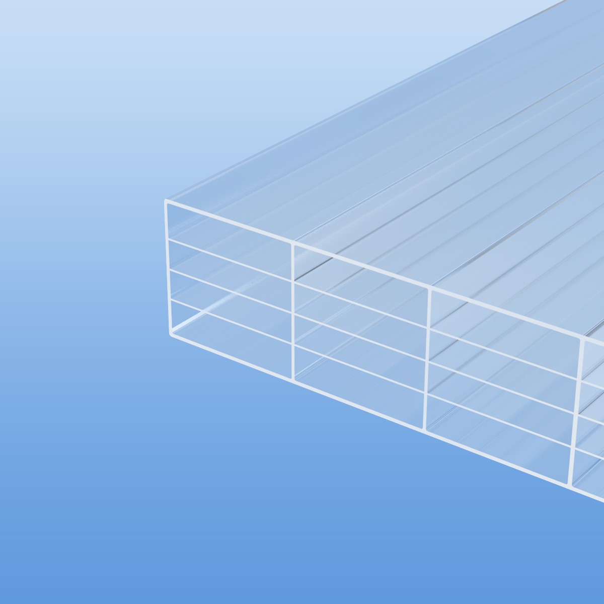 Stegplatten Plexiglas® Resist 32/32 farblos 00721 No Drop - Die Wohlige