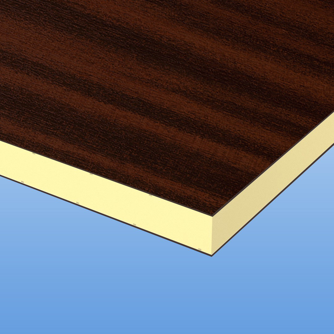 HPL / HPL Sandwichelemente 24mm mit Holzdekor - Sapeli