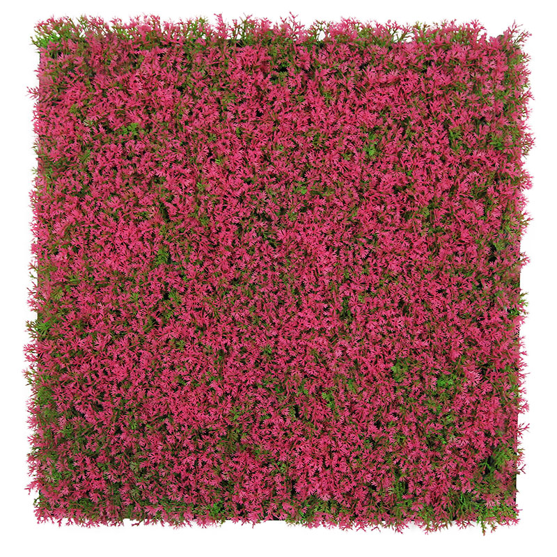 Design Flora Wandpaneel | Modular Wall von Jangal | Pink Design Grass | 520 x 520mm