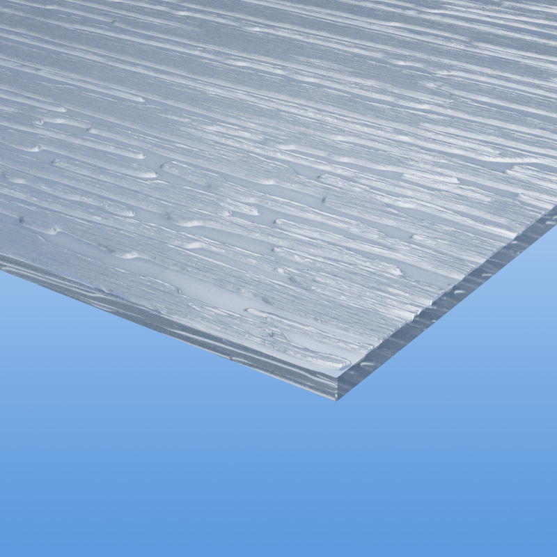 Strukturiertes Acrylglas Baumrinde 6 mm klar ähnlich GC 41