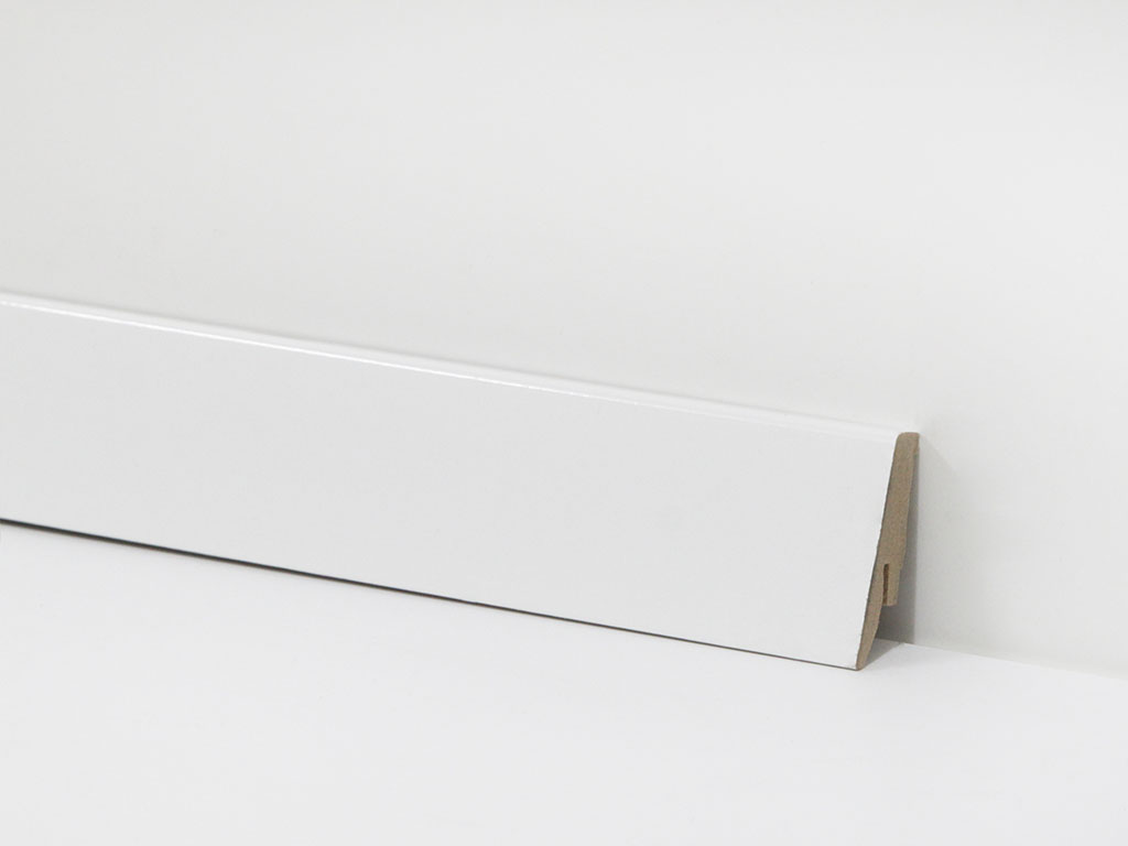 Sockelleiste passend zum Laminat Plain Weiß - Länge 2400mm