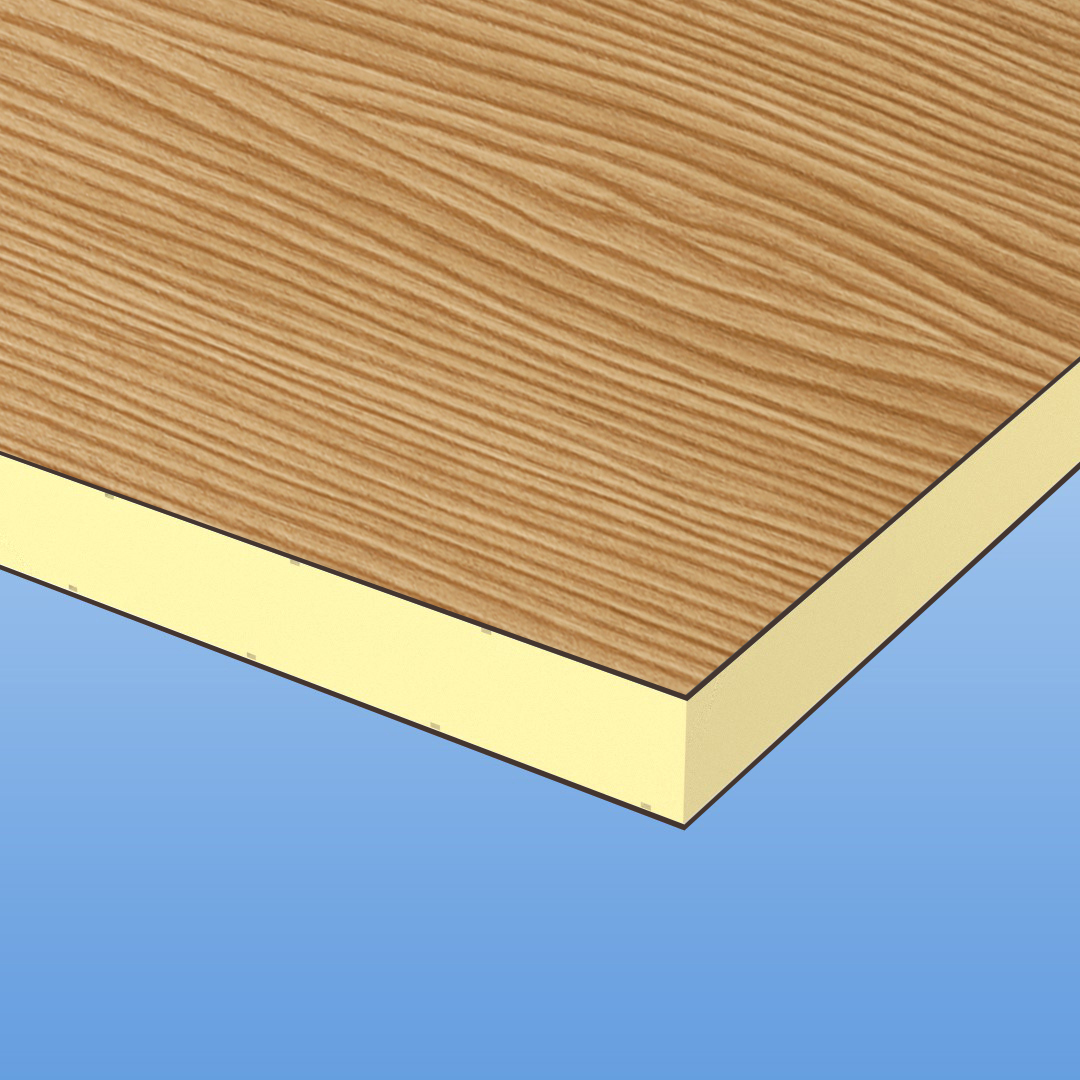 HPL / HPL Sandwichelemente 24mm mit Holzdekor - Bergkiefer