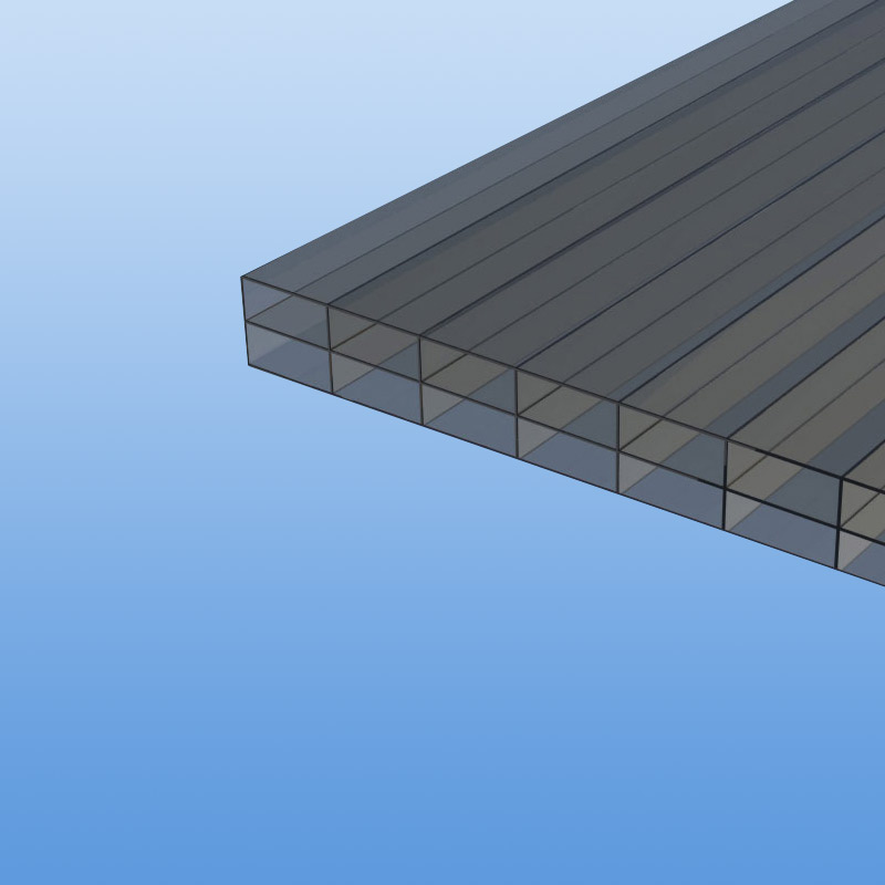 Stegplatten aus Polycarbonat bronze 16 mm - II. Wahl