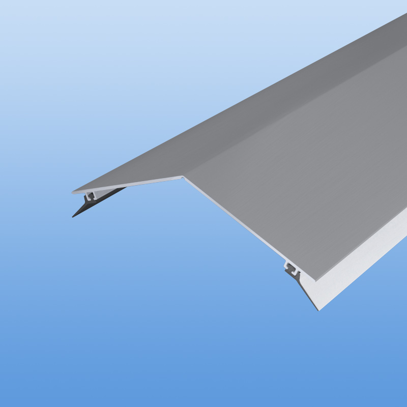 Aluminium Firstprofil in silber - Schenkellänge 125 mm