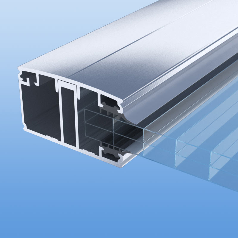 Randsprosse für 16 mm Platten mit Schrauben und Dichtungen