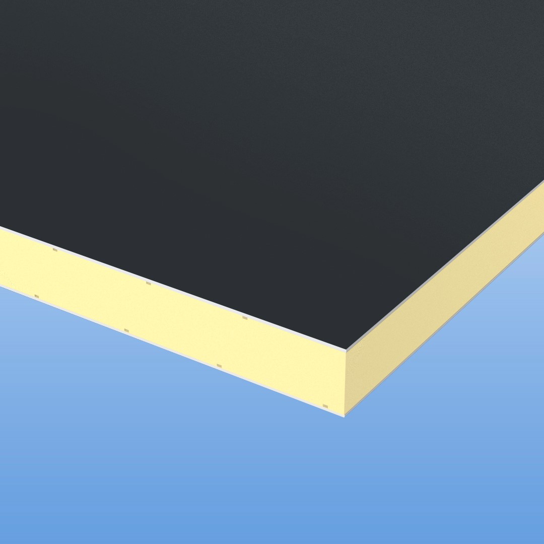 ALU / PVC Sandwichelemente 24mm in anthrazit / weiß