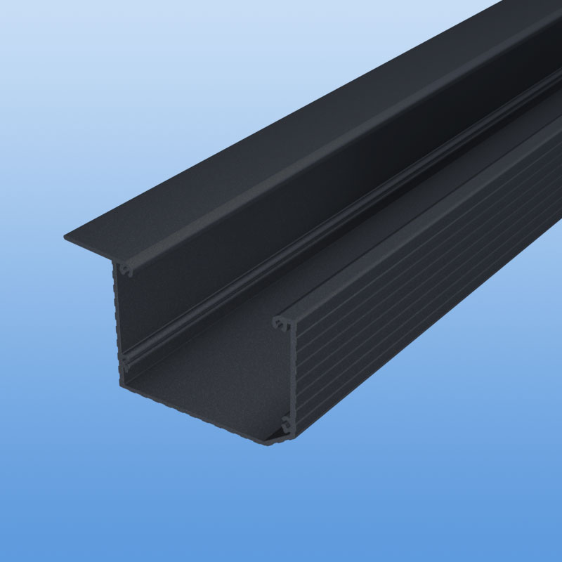 Kastenrinne aus Aluminium in anthrazit