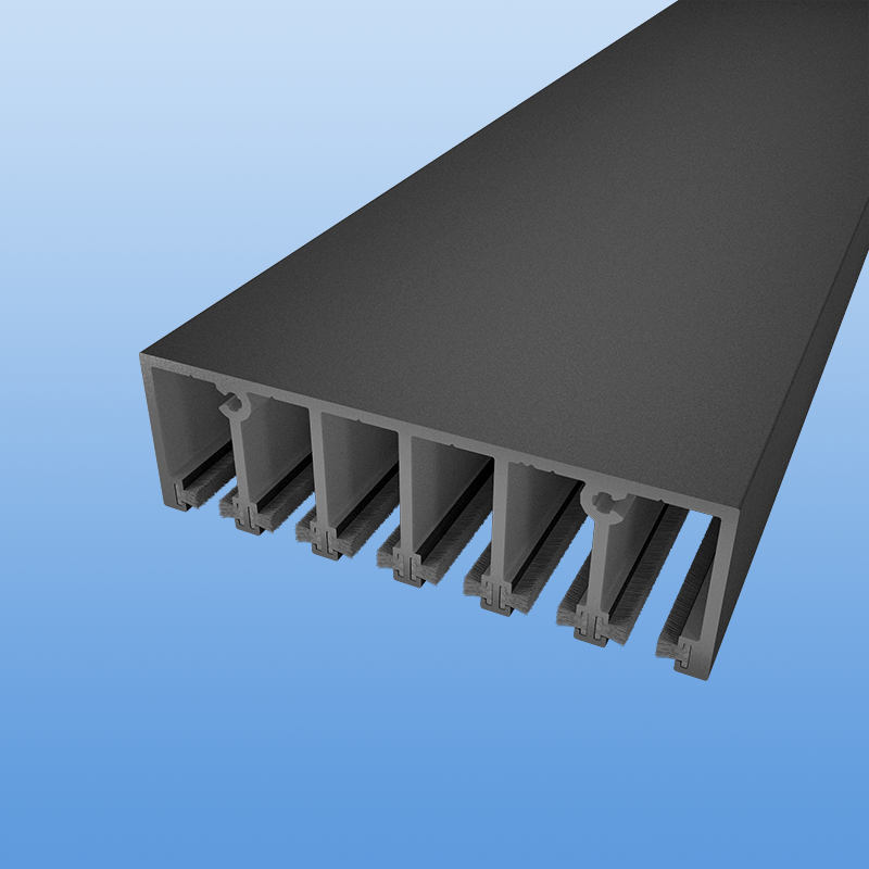 Obere Führungsschiene für Glasschiebewände - 6spurig - Anthrazit DB 703