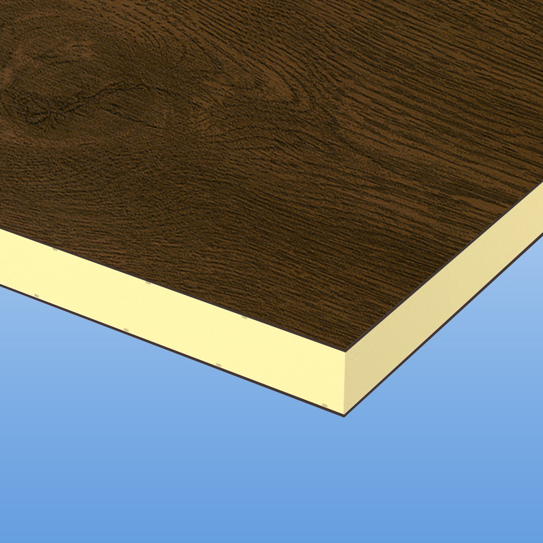 HPL / HPL Sandwichelemente 24mm mit Holzdekor - Nussbaum