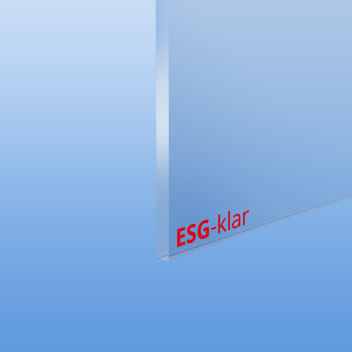 Einscheibensicherheitsglas aus Floatglas (ESG) 10mm transparent