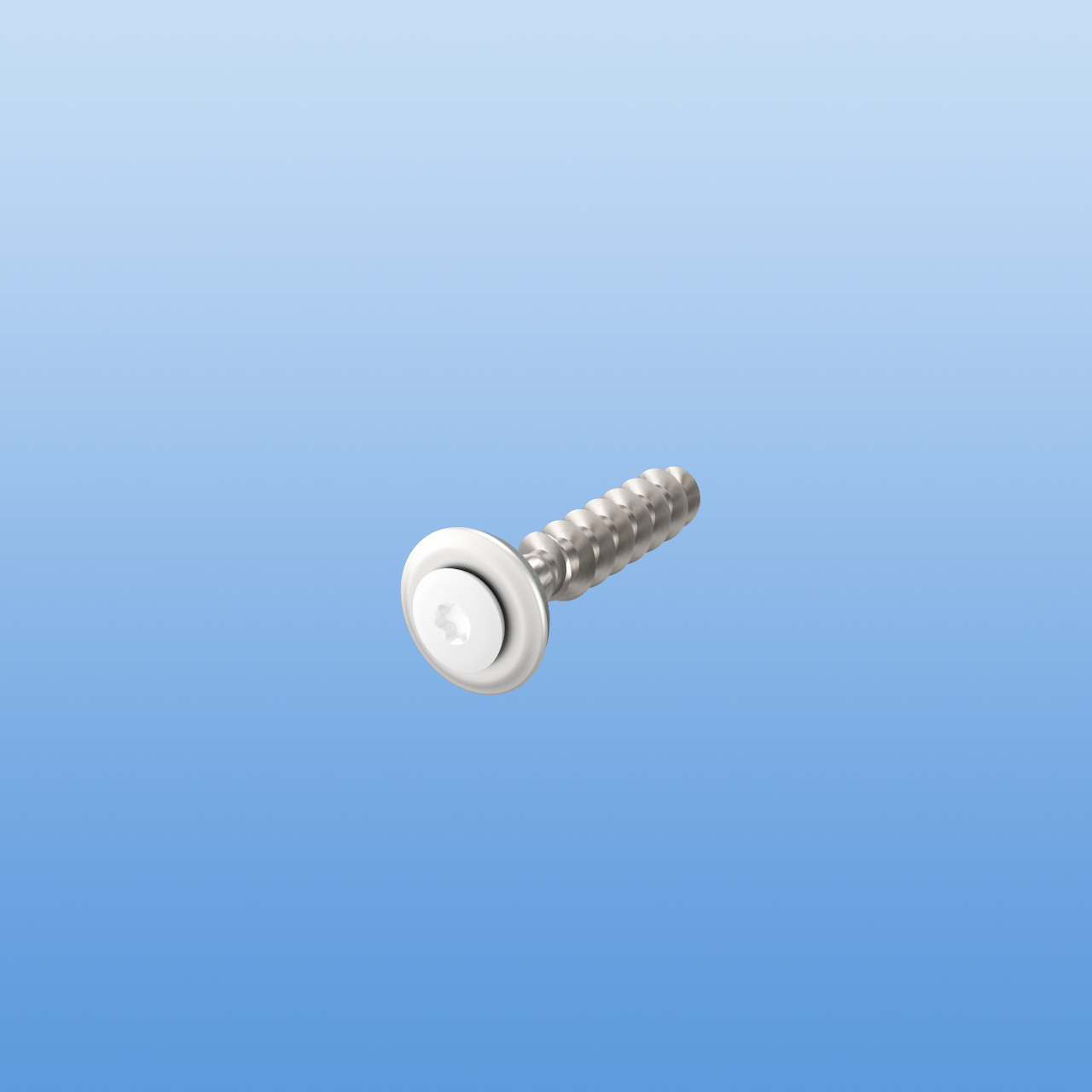 VA-Spenglerschrauben mit Dichtung in Weiß