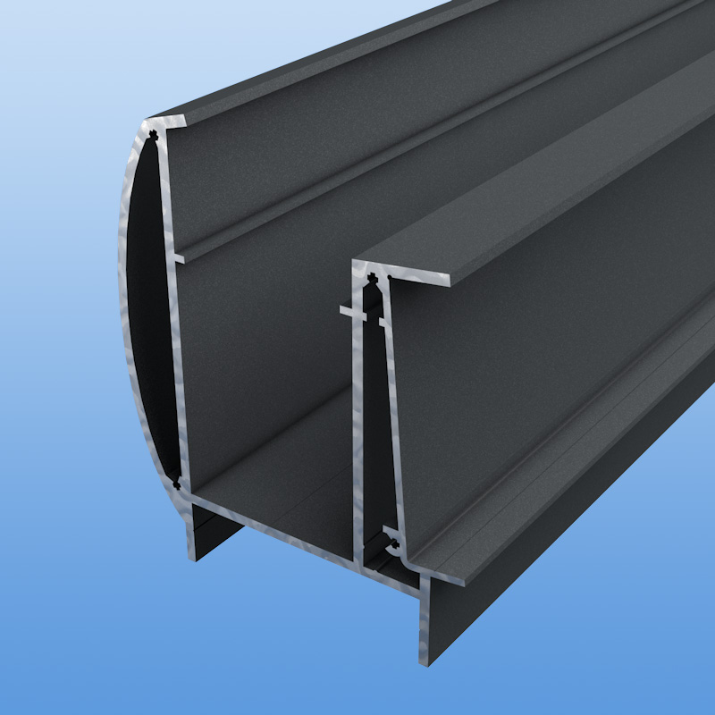 Hauptträger mit integrierter Dachrinne incl. Endkappen "Premium"