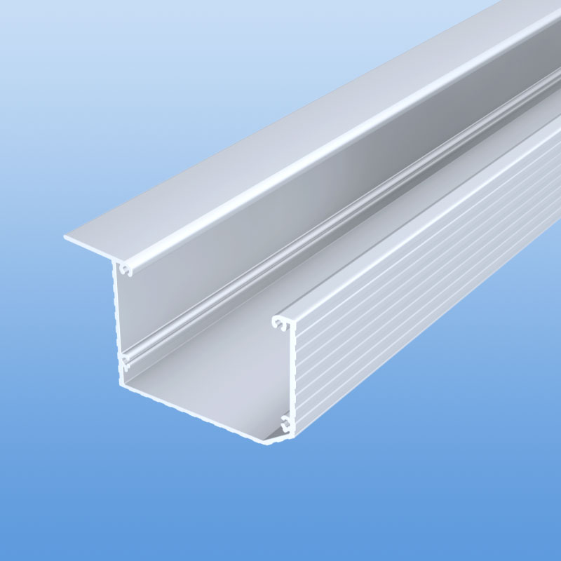 Kastenrinne aus Aluminium in weiß