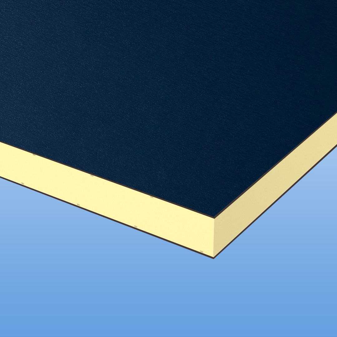 HPL / HPL Sandwichelemente 24mm - Stahlblau 5150 - RAL 5011 - Prägung 116700