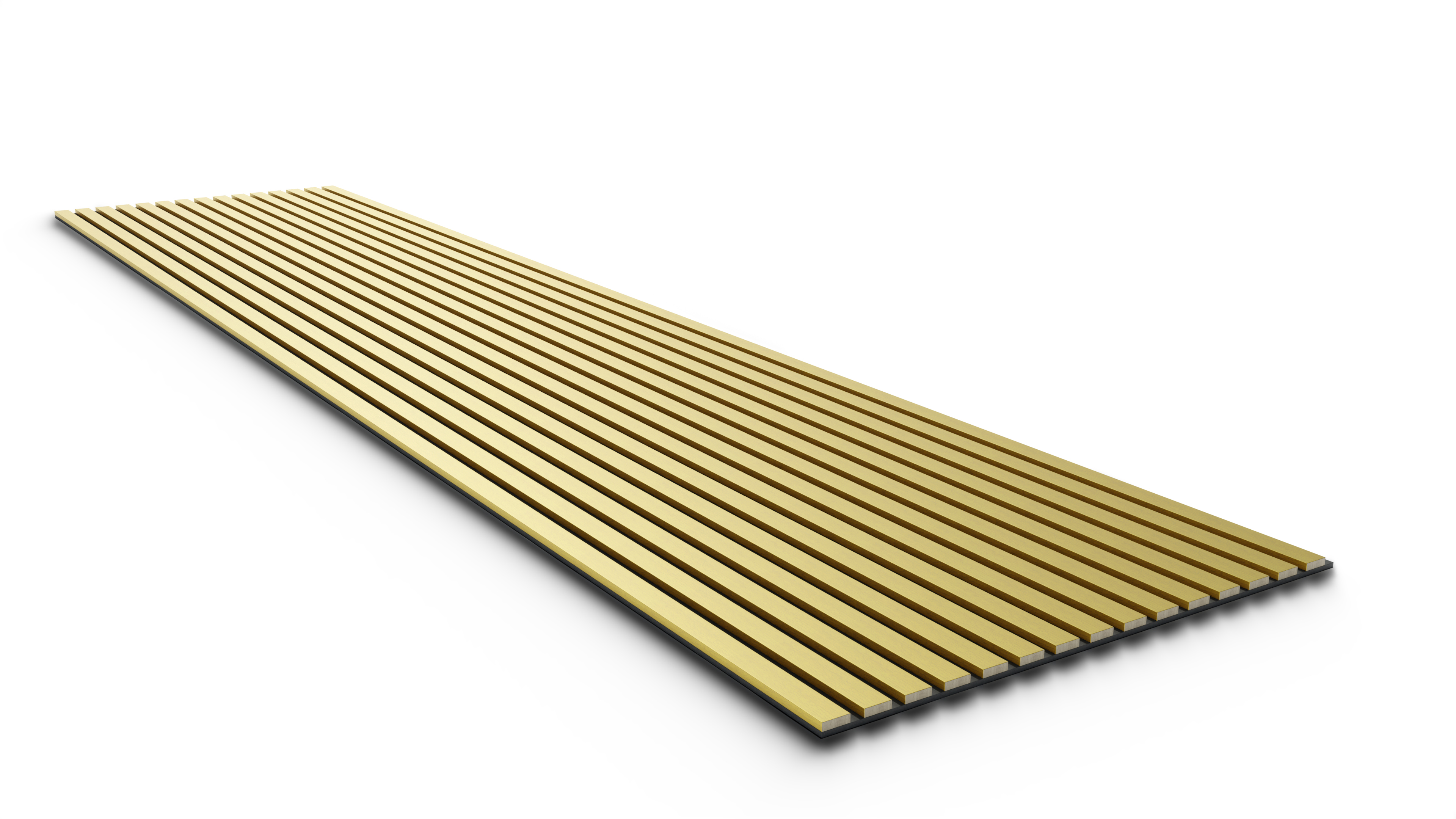 Akustikpaneel - Wandpaneele Full Color | Gold | schwarzer Filz | 600 x 2600 x 17mm