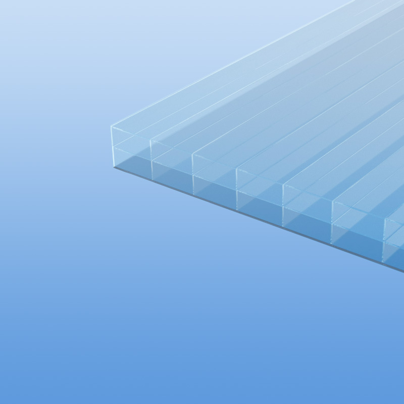 Stegplatten aus Polycarbonat 16 mm Solar Control transparent "Abverkauf"