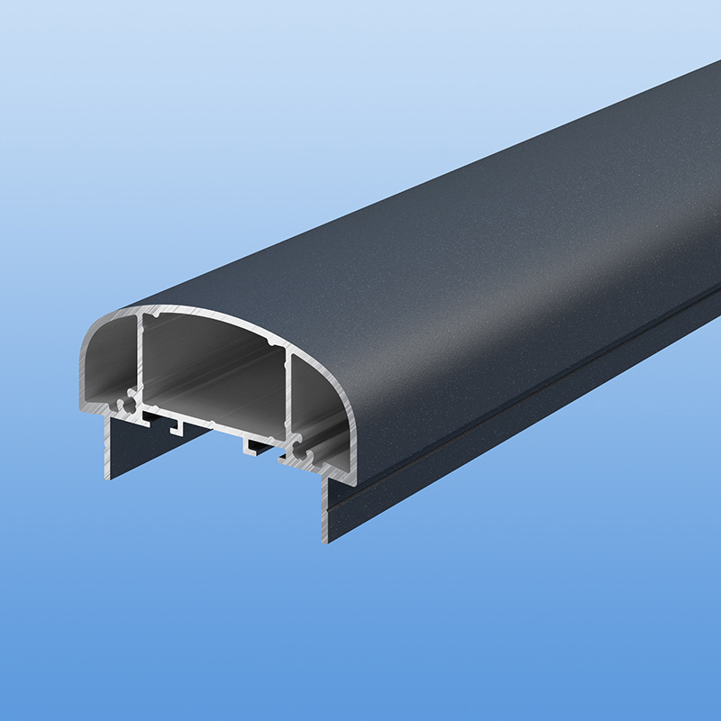 Handlauf aus Aluminium für Balkongeländer in Anthrazit