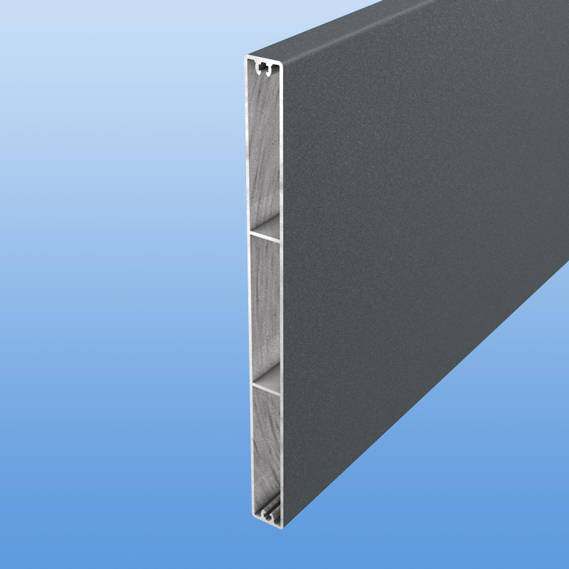Zaunplanke aus Aluminium 200 mm breit in anthrazit