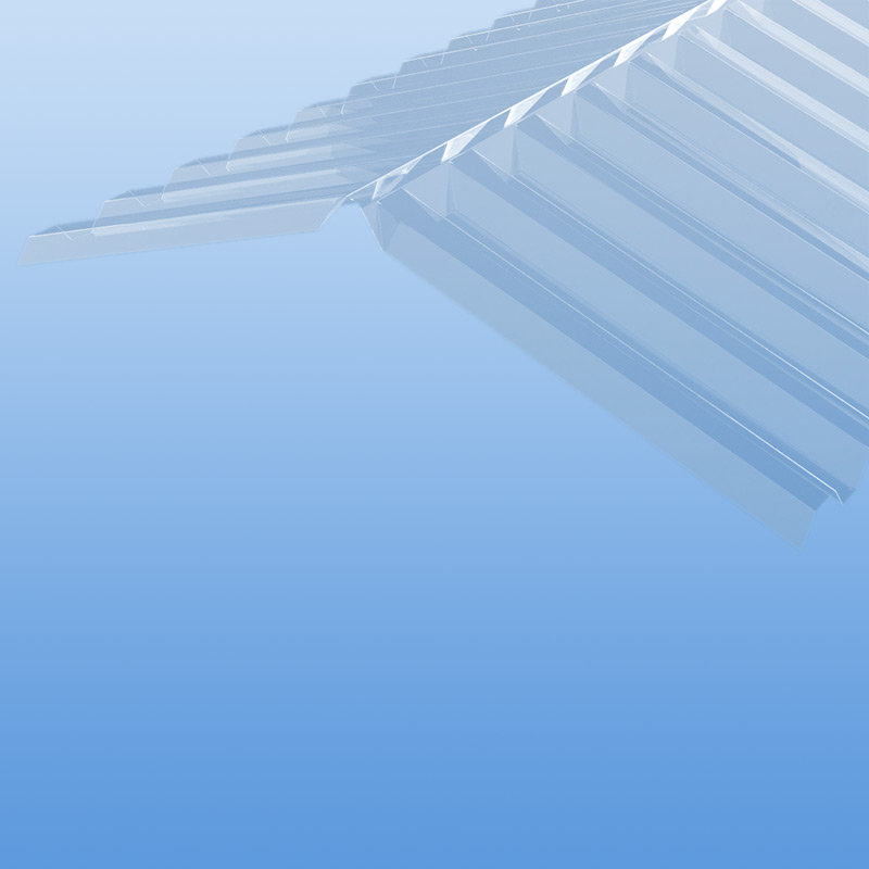 Firstprofil 76/18 klar aus Polycarbonat
