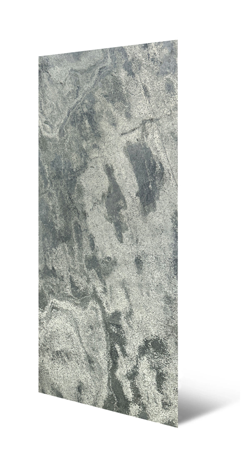 Wandpaneel - Wandverkleidung Check real stone | Glimmerschiefer Silber | 1220 x 610 mm