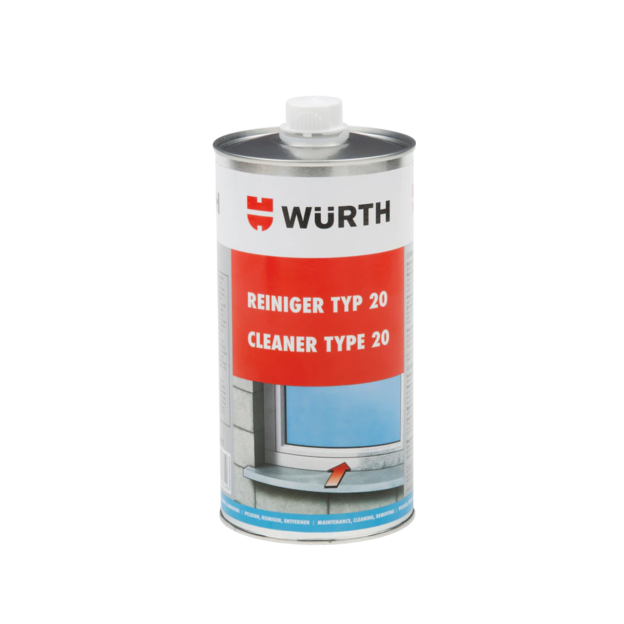 Antistatischer Kunststoffreiniger TYP 20 von Würth - 1000ml Dose