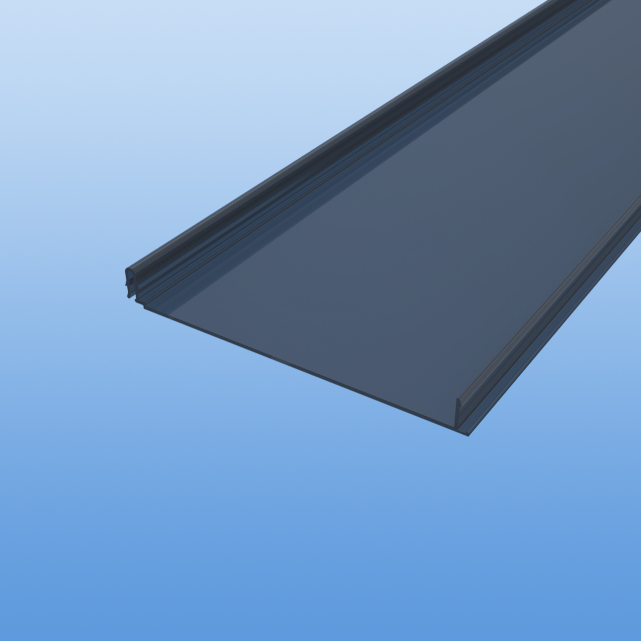 Wandpaneele SWP aus Polycarbonat- Titangrau