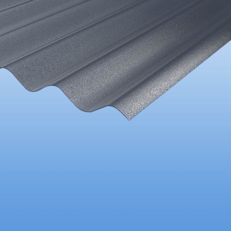 Wellplatten Plexiglas© Resist WP 76/18 grau 7RW01 C- Struktur