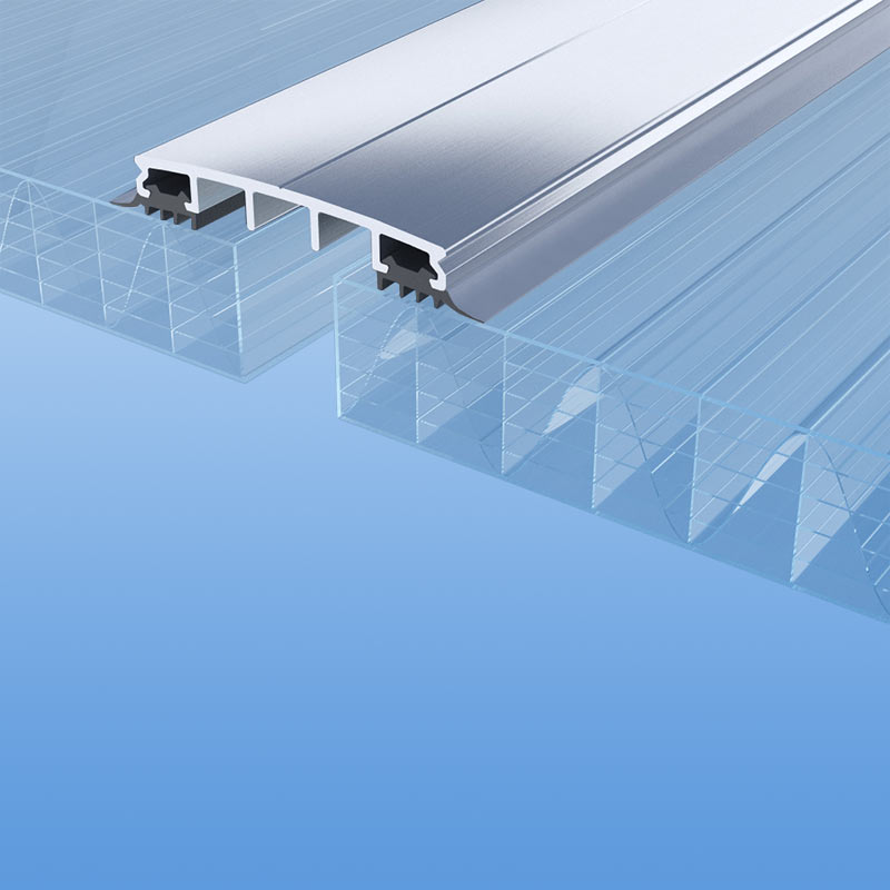 Verbinder für 25 mm Platten mit Schrauben, Dichtungen und Untergummi