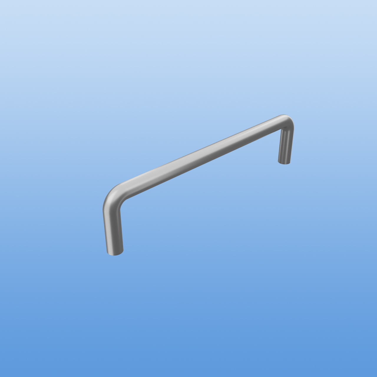 Möbelgriff - Bügelgriff 128 x 30 x 8 - verchromt Matt