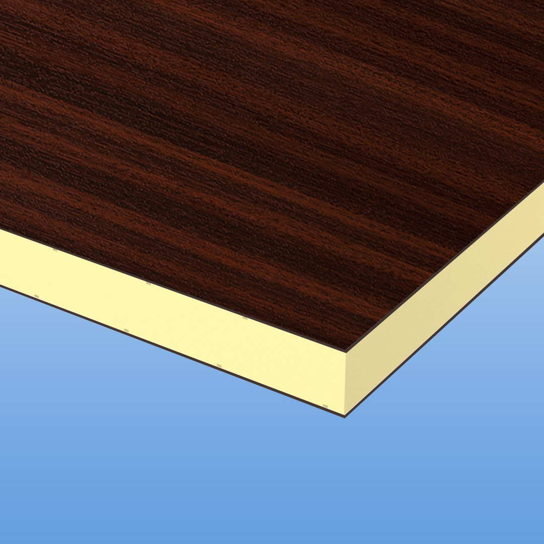 HPL / HPL Sandwichelemente 24mm mit Holzdekor - Mahagoni