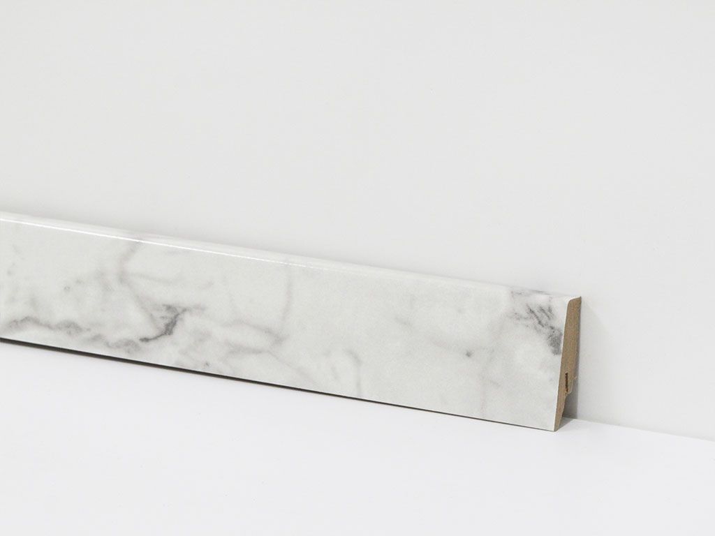Sockelleiste passend zum Laminat Glanz Carrara Marmor - Länge 2400mm