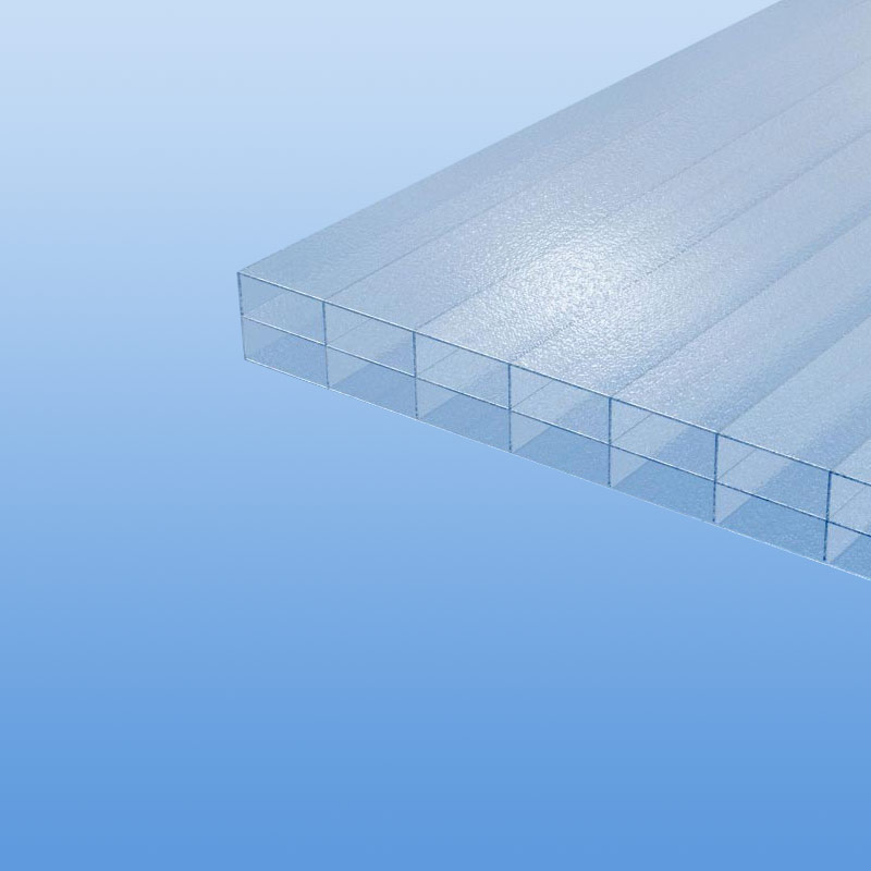 Stegplatten Lexan Thermoclear farblos 16 mm mit Eiskristall Effekt