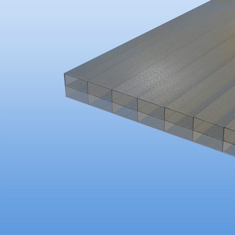 Restbestand - Stegplatten aus Polycarbonat bronze Eiskristall 16 mm