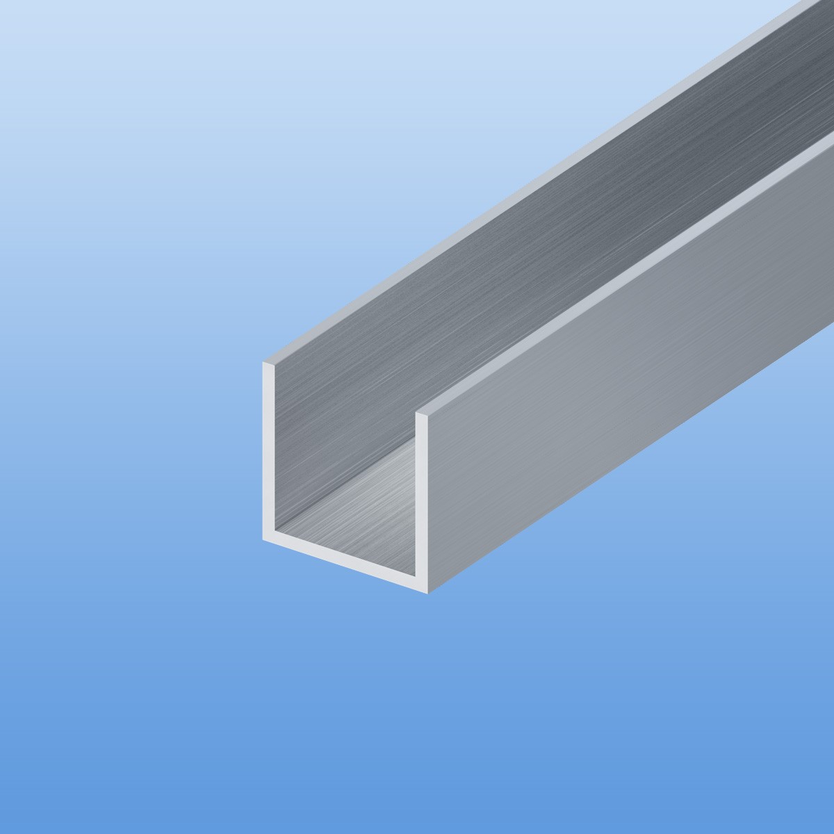 U-Profil aus Aluminium | pressblank | 40 x 106 x 40 x 3 mm