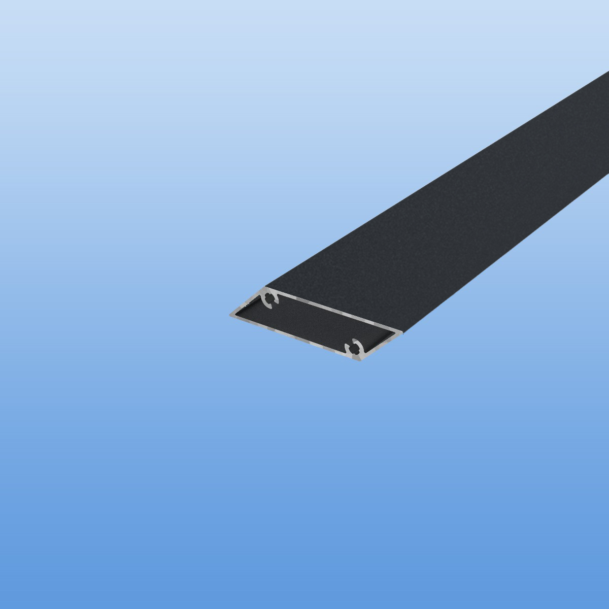 Rhombusprofil aus Aluminium 16mm in Anthrazit (DB703) - Sichtfläche 53mm in Anthrazit