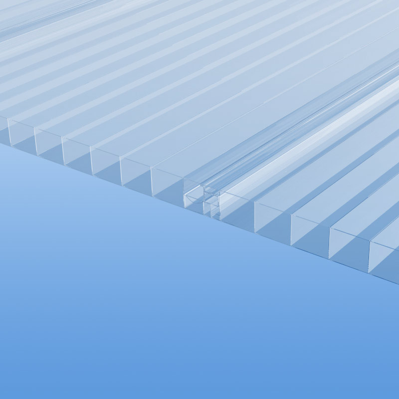 Stegplatten aus Polycarbonat 16 mm in farblos mit Nut und Feder - Lichtpaneele OW Klick