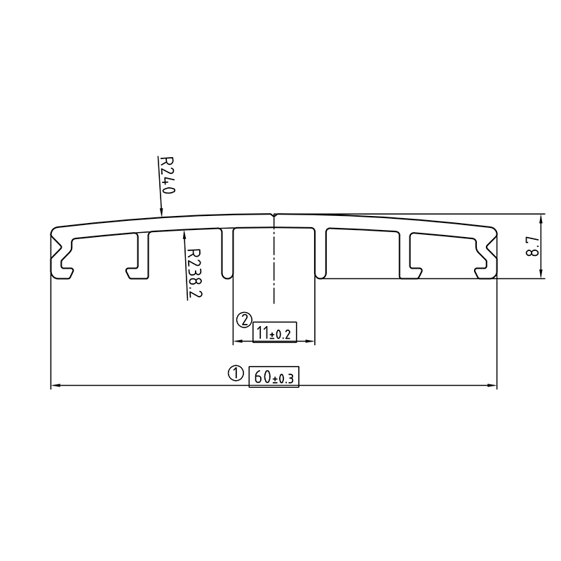 Zeichnung - Randsprosse Oberteil