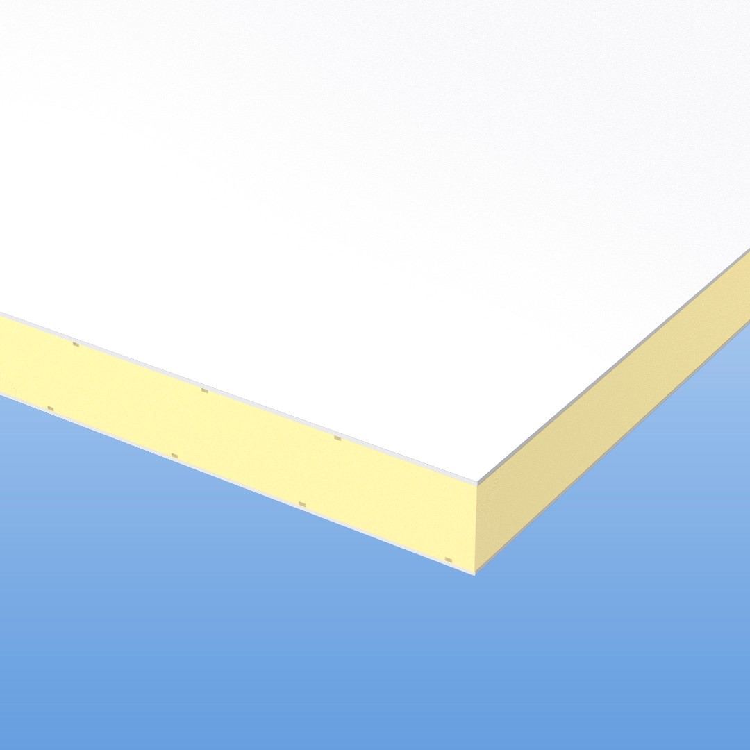 Alu / Alu Sandwichelemente 24mm beidseitig weiß RAL 9016