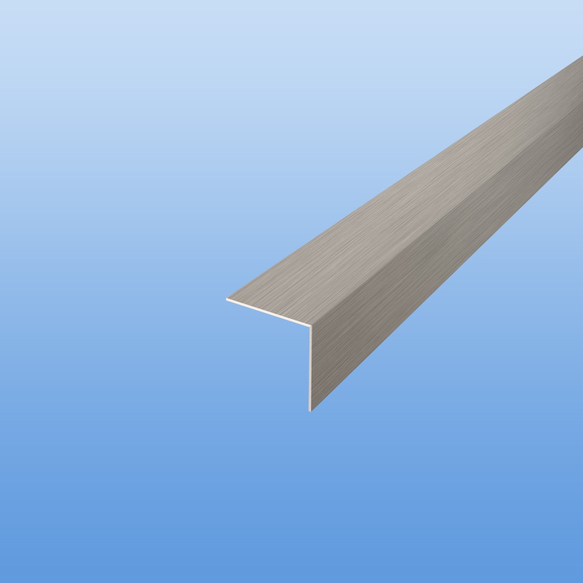 Winkel aus Aluminium | gebürstet | 30 x 30 x 2 mm