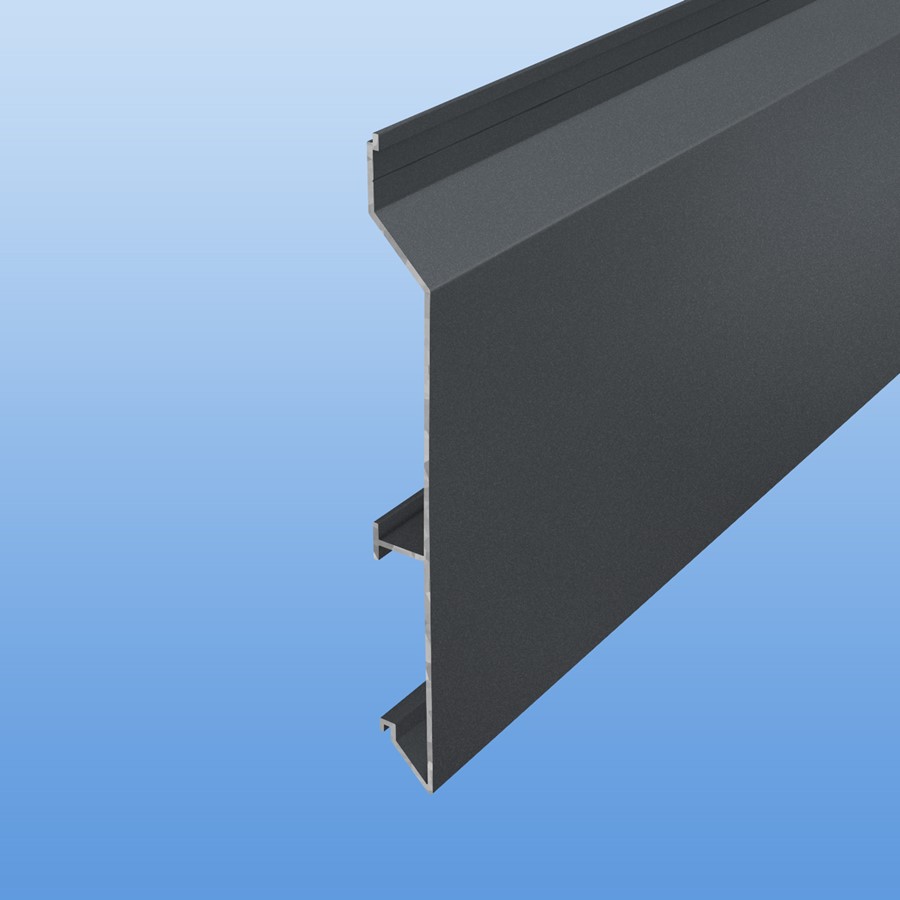 Fassadenprofil aus Aluminium 16mm in Anthrazit (DB703) - Sichtfläche 134mm