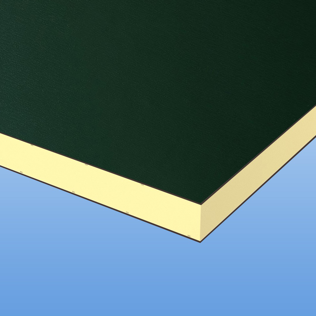 HPL / HPL Sandwichelemente 24mm - Dunkelgrün 6125 - RAL 6009 - Prägung 116700