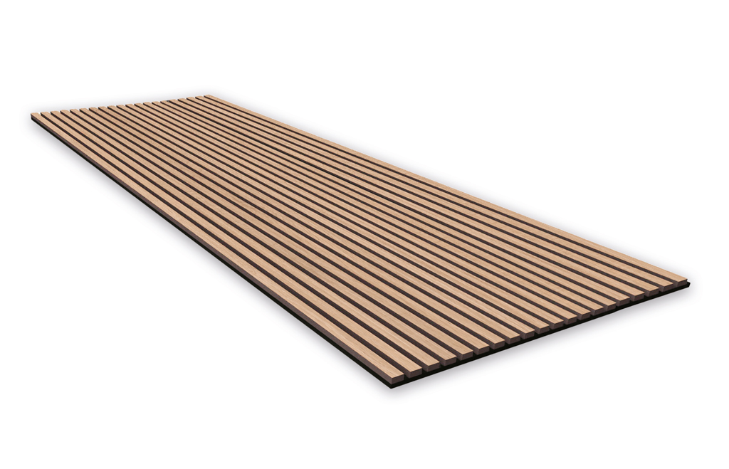 Akustikpaneele - Wandpaneele Solid | Classic Oak | schwarzer Filz | MDF furniert | 800 x 1206 x 22 mm